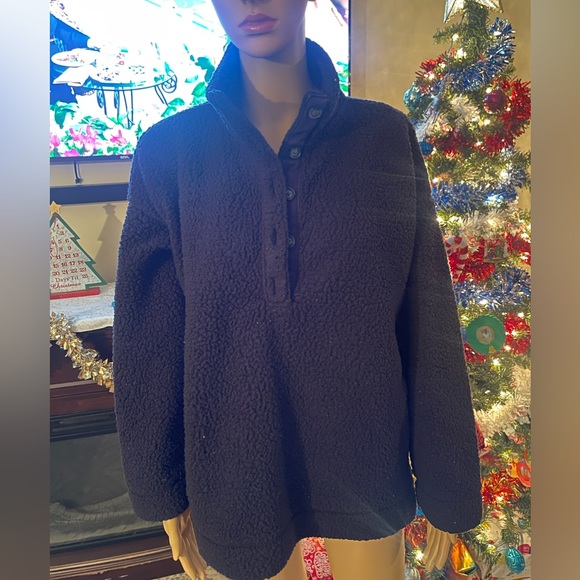 Aerie Sherpa Quarter Button Up - Picture 1 of 4